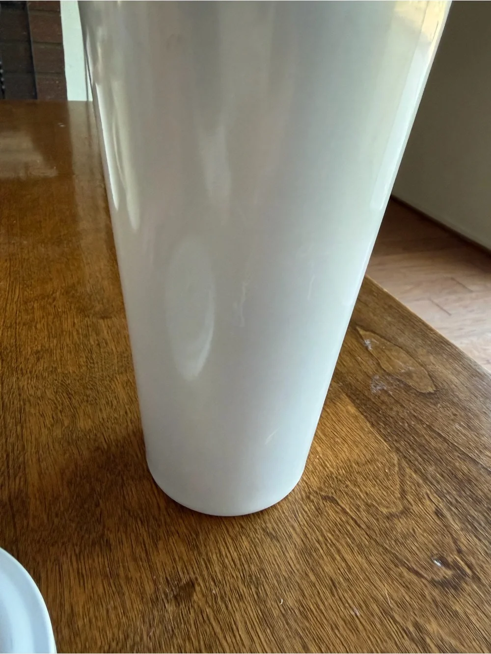 Starbucks White Round Lid Insert with Center Hole